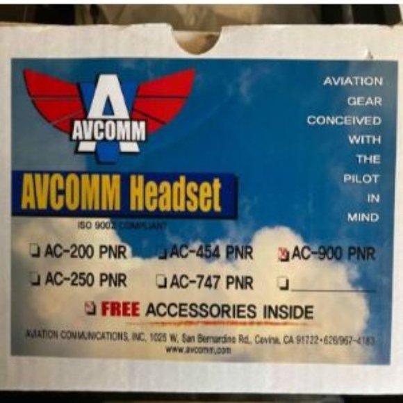 AVCOMM AC-900 PNR HEADSET WITH FLEX BOOM - Picture 2 of 2
